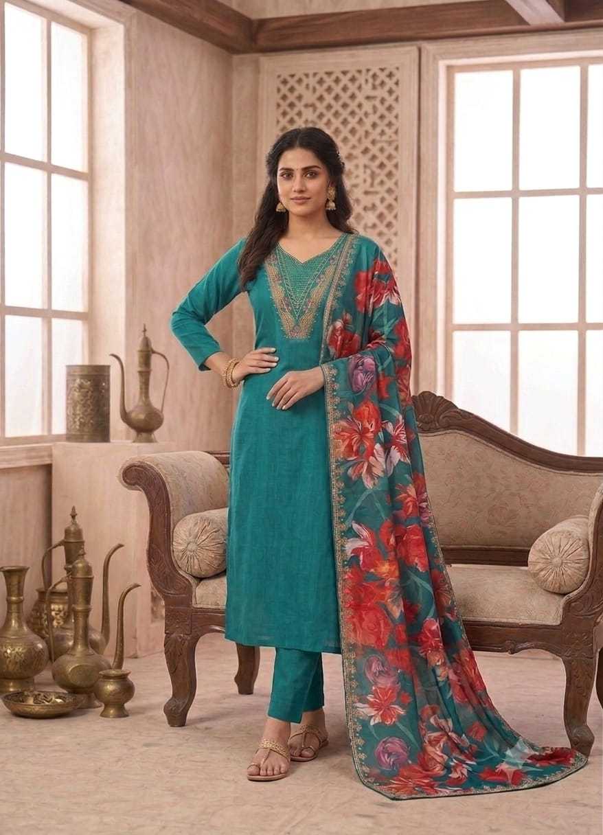 YNF Wholesale Cotton Embroidery Suits  | Surat Manufacturer