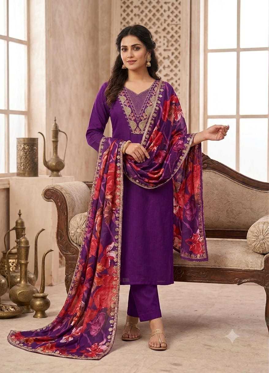 YNF Wholesale Cotton Embroidery Suits  | Surat Manufacturer