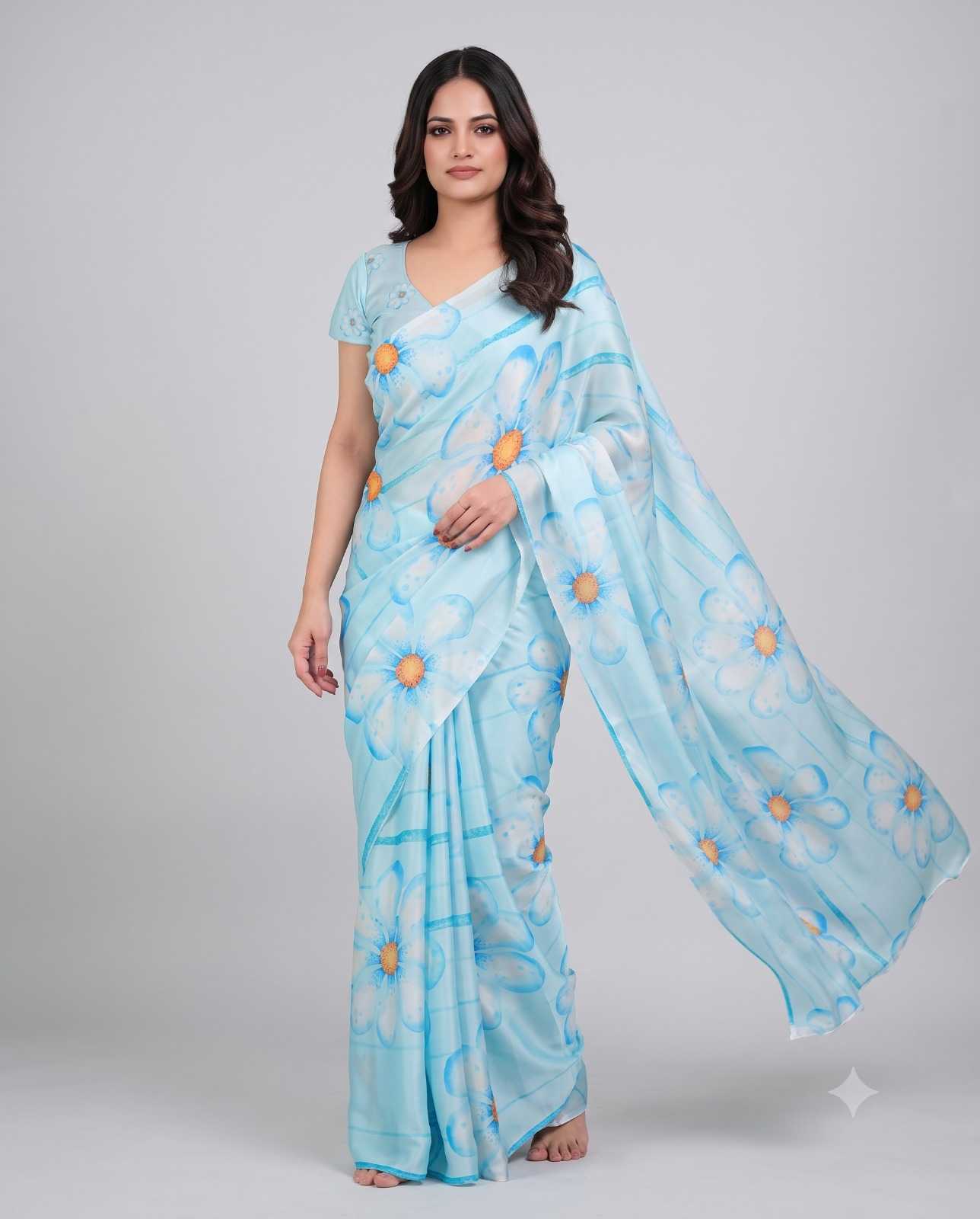 YNF Wholesale Satin Silk Designer Silk Sarees  | Surat Manufacturer