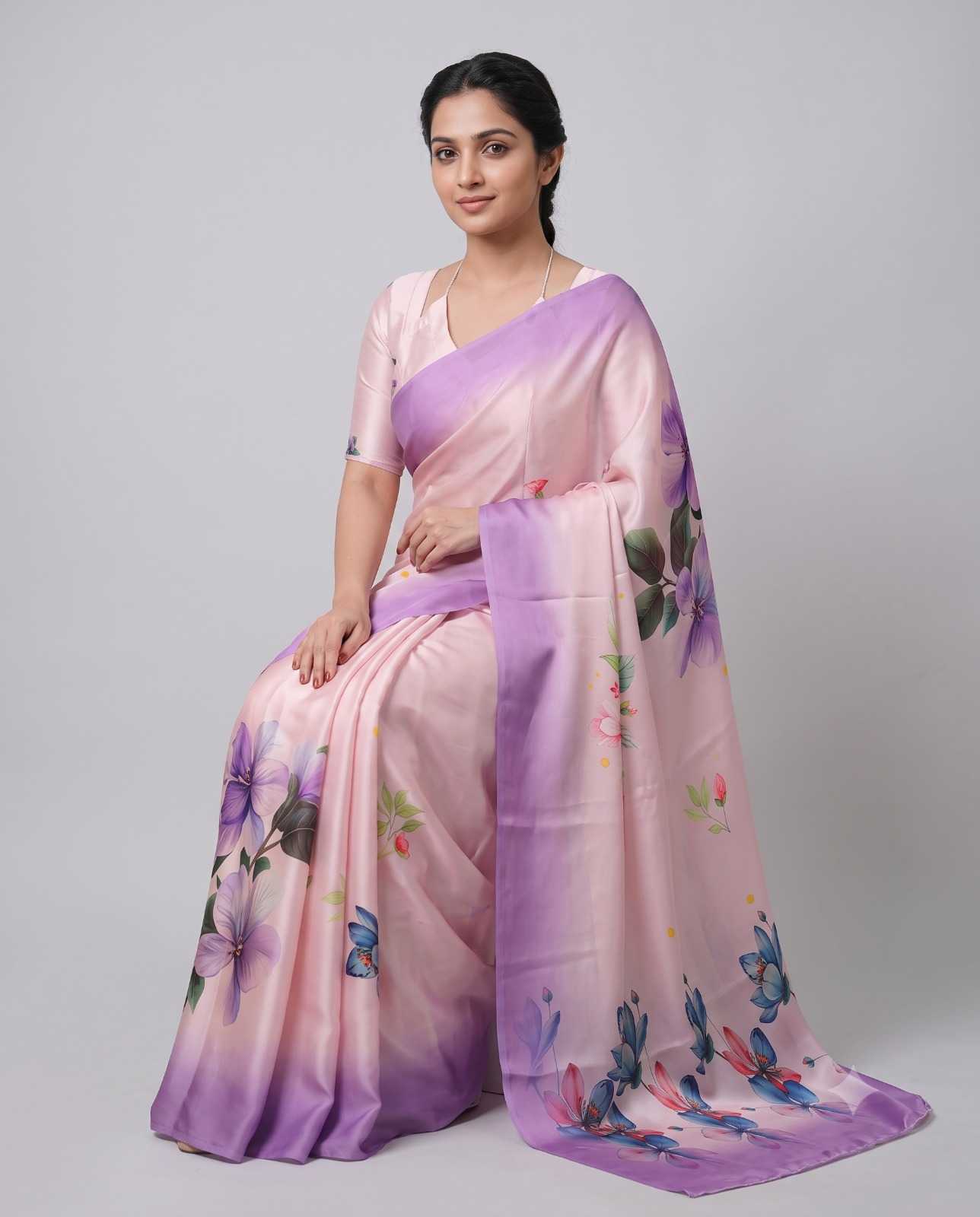 YNF Wholesale Satin Silk Party Wear Silk Sarees  | Surat Manufacturer