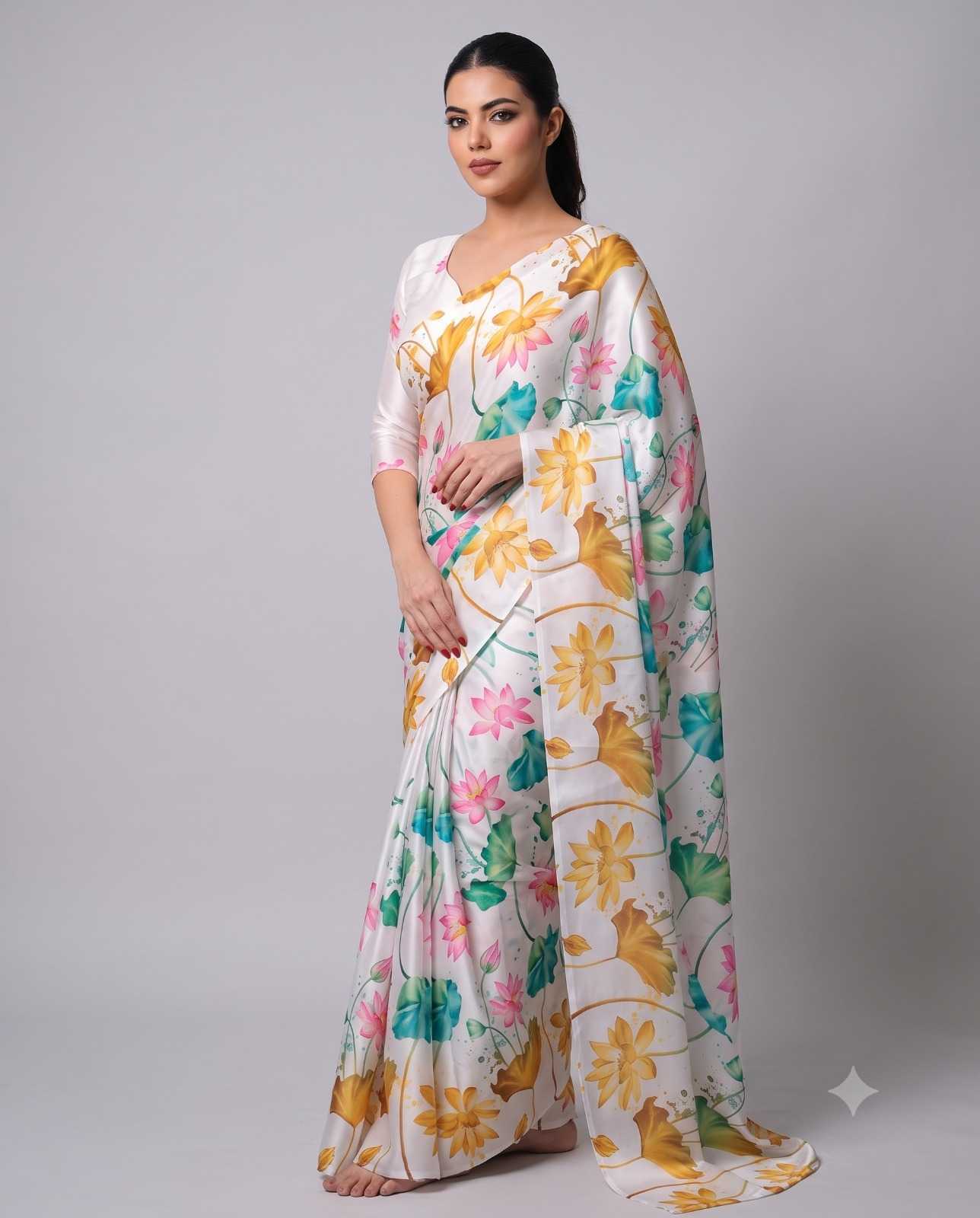YNF Wholesale Satin Silk Soft Silk Sarees  | Surat Manufacturer