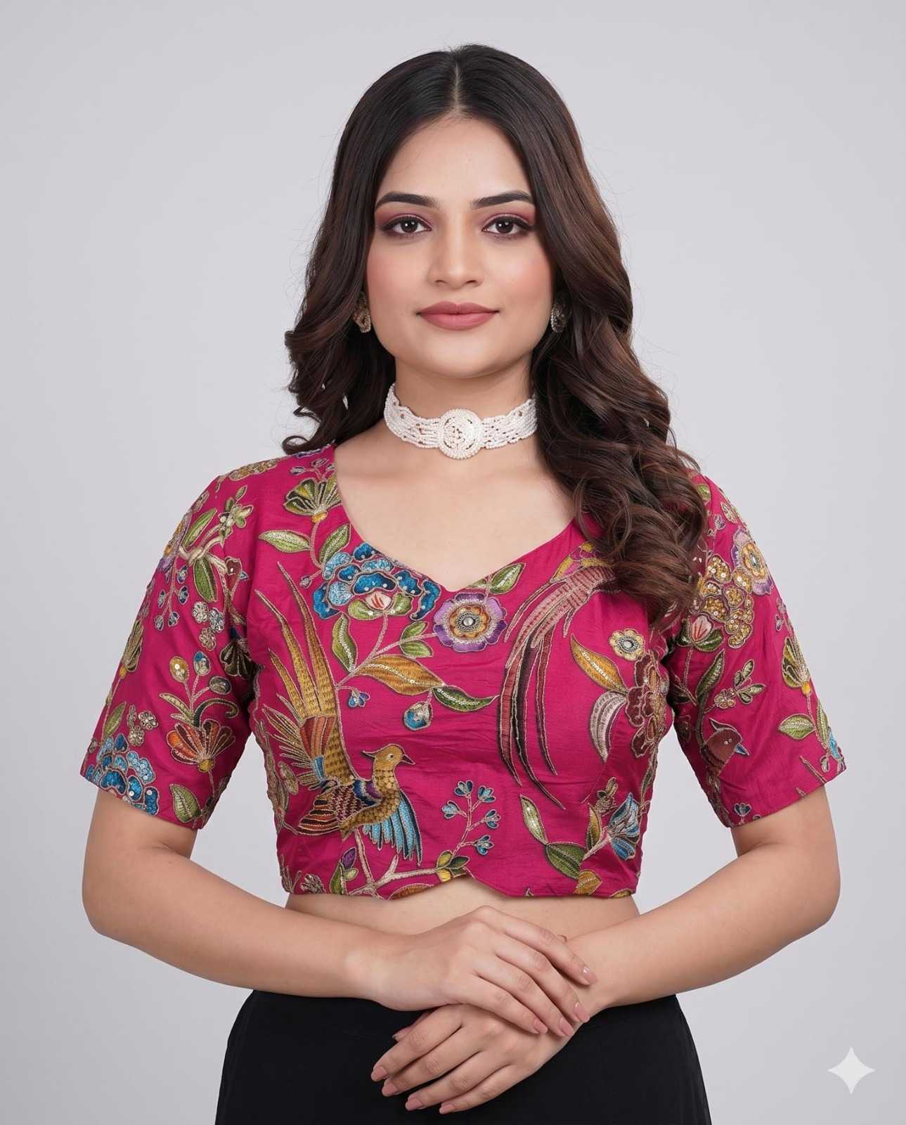 YNF Wholesale Pure Viscos Printed Blouse  | Surat Manufacturer