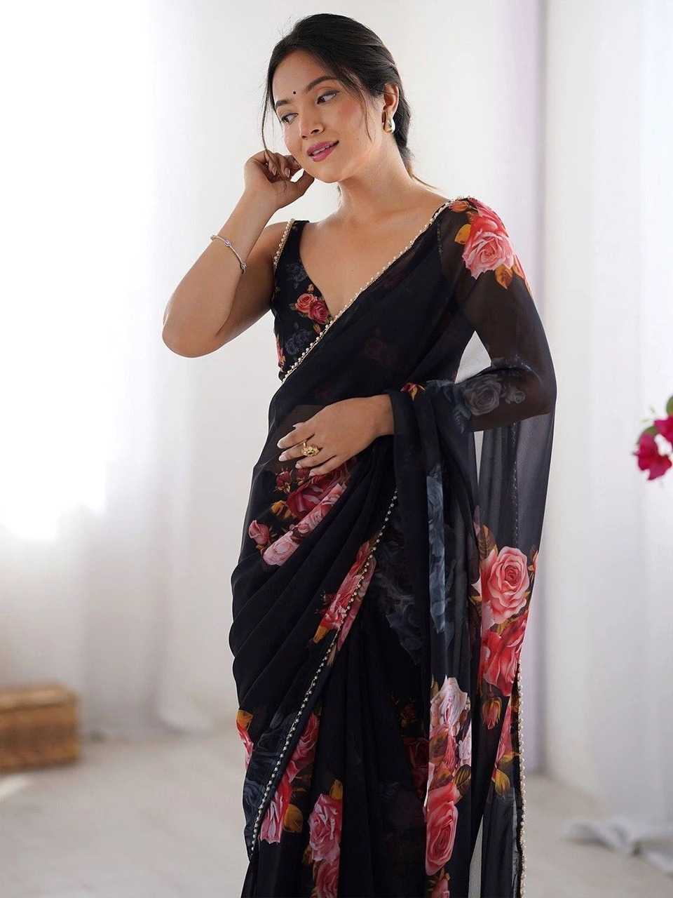 YNF Wholesale Georgette Fancy Sarees KESH554 596 | Surat Manufacturer