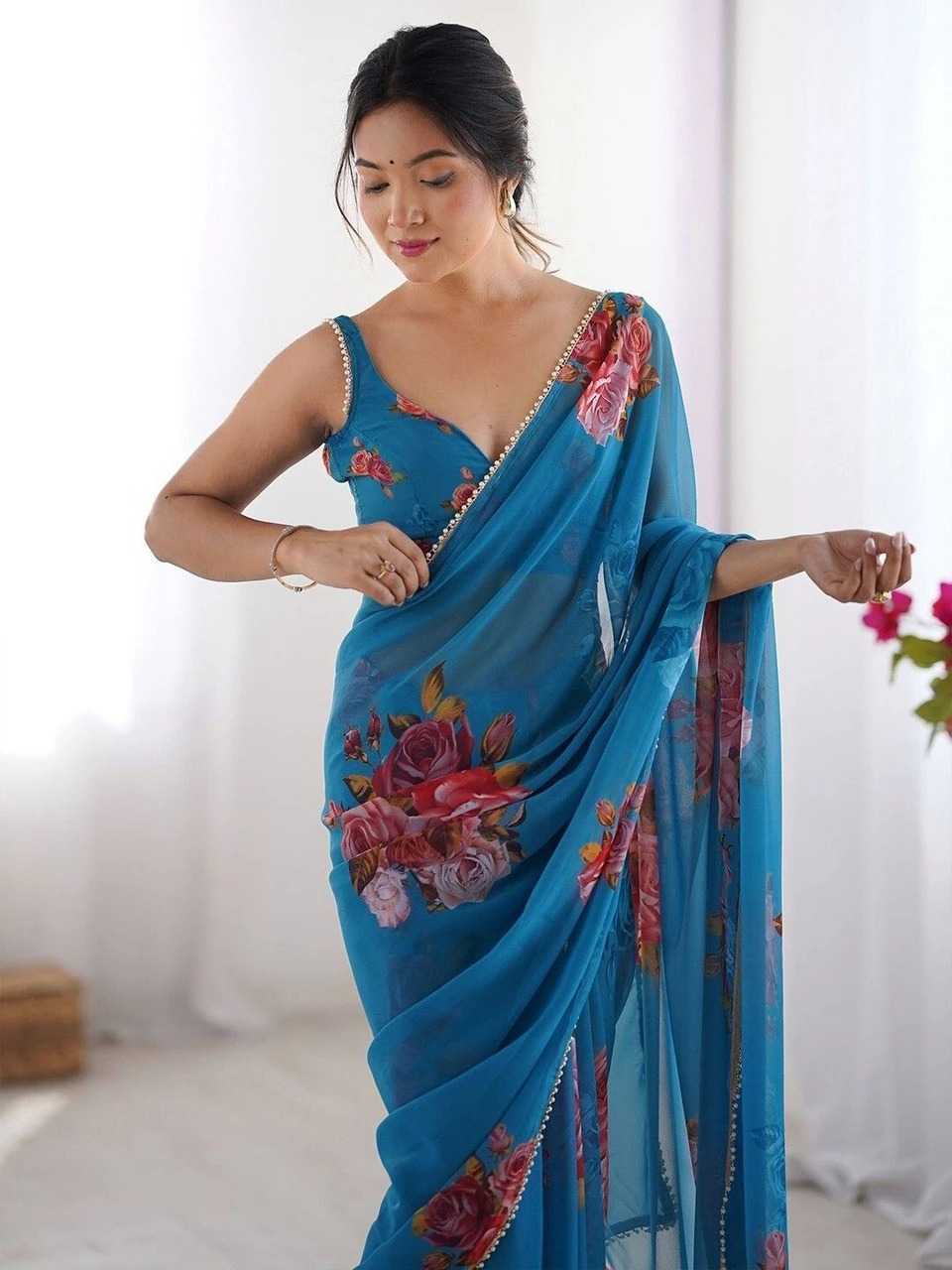 YNF Wholesale Georgette Fancy Sarees KESH554 596 | Surat Manufacturer