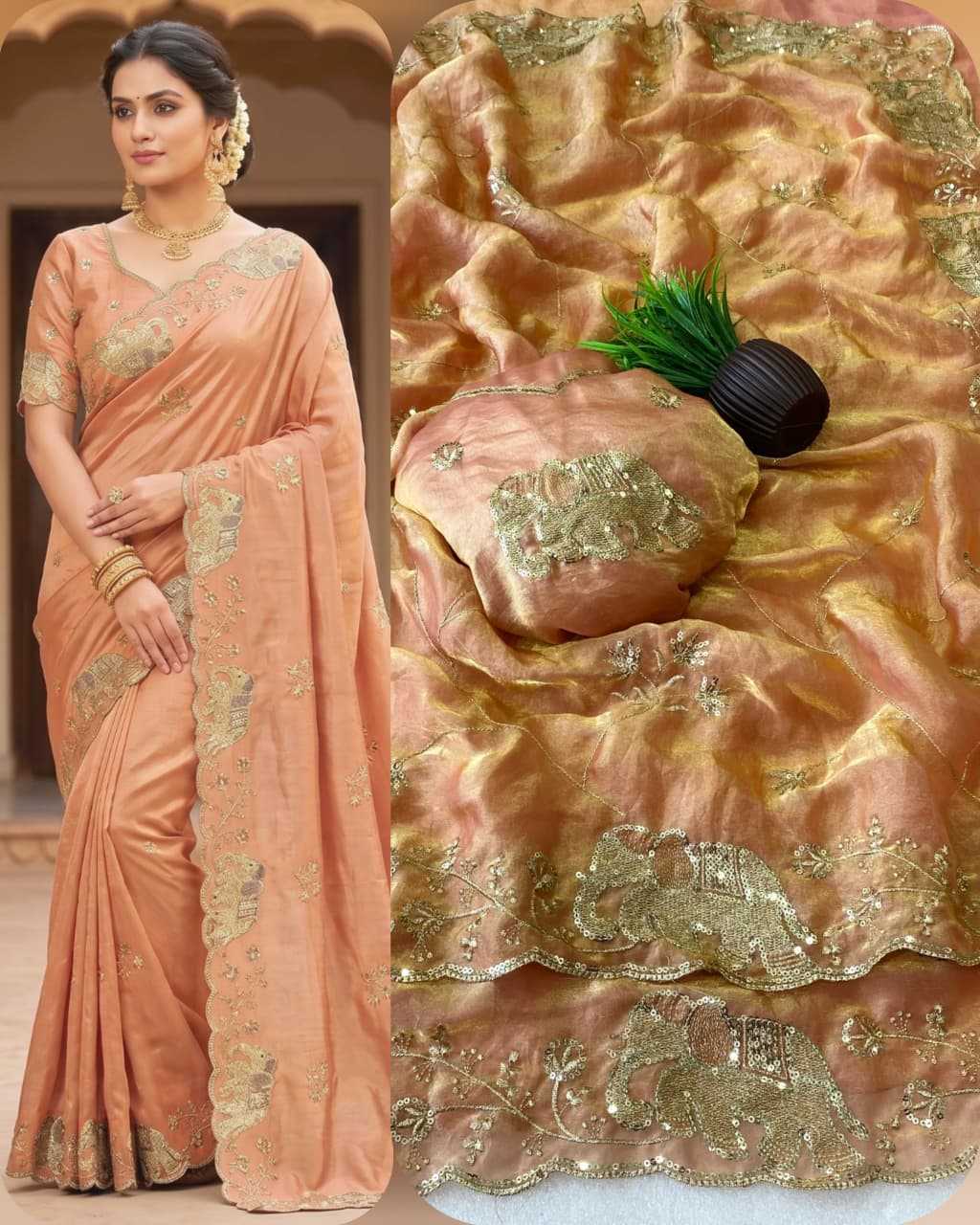 YNF Wholesale Space Silk Designer Sarees KESH554 BAHUBALI | Surat Manufacturer