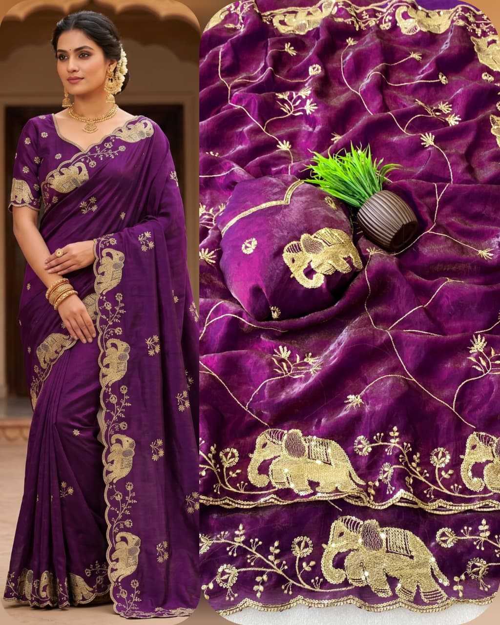 YNF Wholesale Space Silk Designer Sarees KESH554 BAHUBALI | Surat Manufacturer