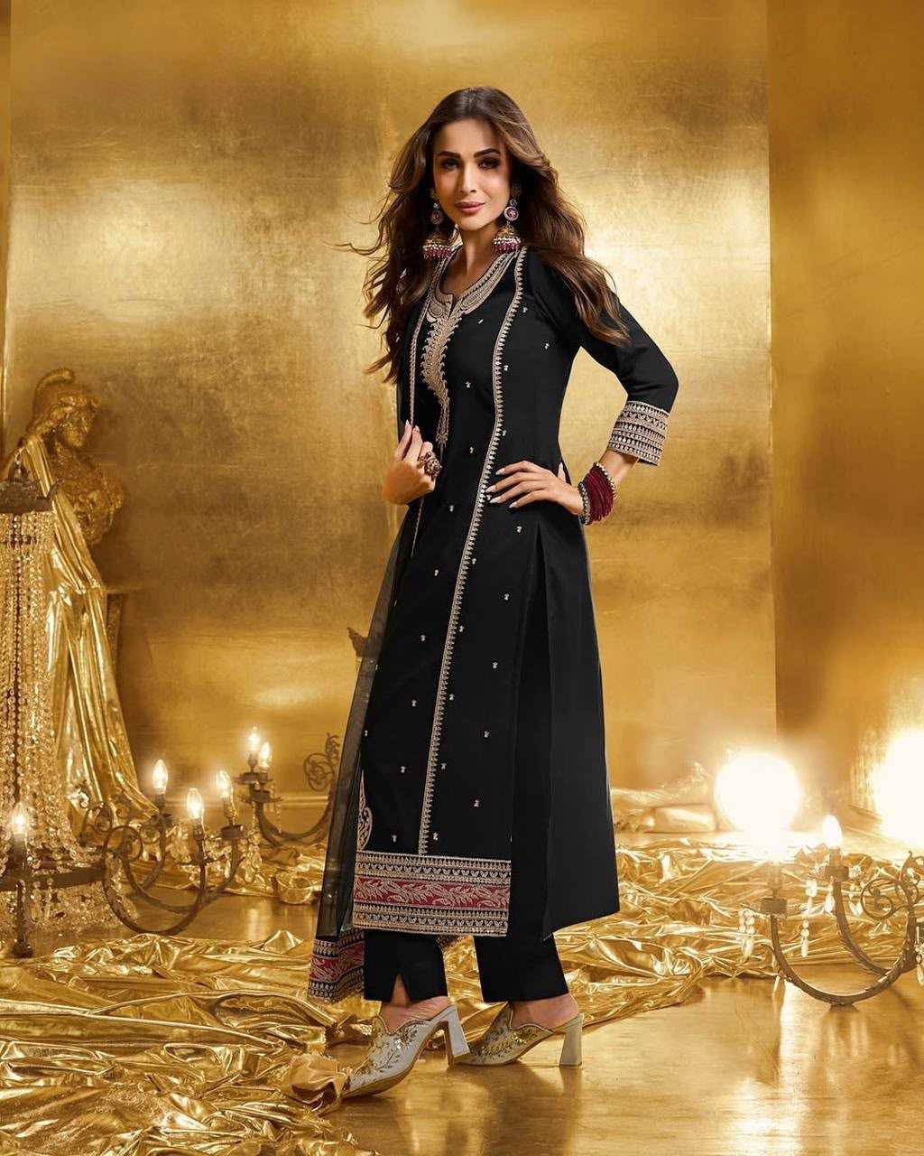 YNF Wholesale Faux Georgette Embroidery Suits  | Surat Manufacturer