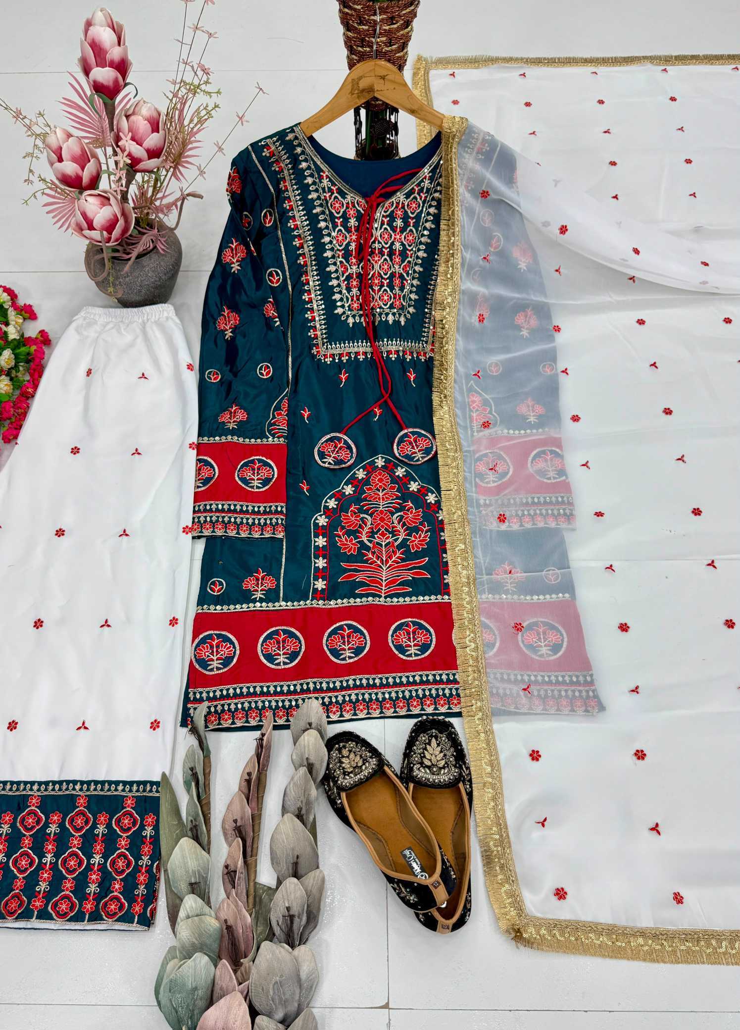 YNF Wholesale Heavy Silk Embroidery Suits  | Surat Manufacturer