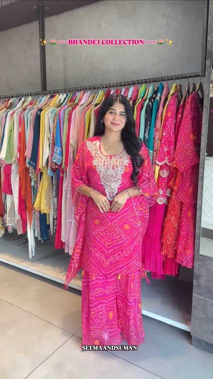 YNF Wholesale Faux Georgette Embroidery Suits  | Surat Manufacturer