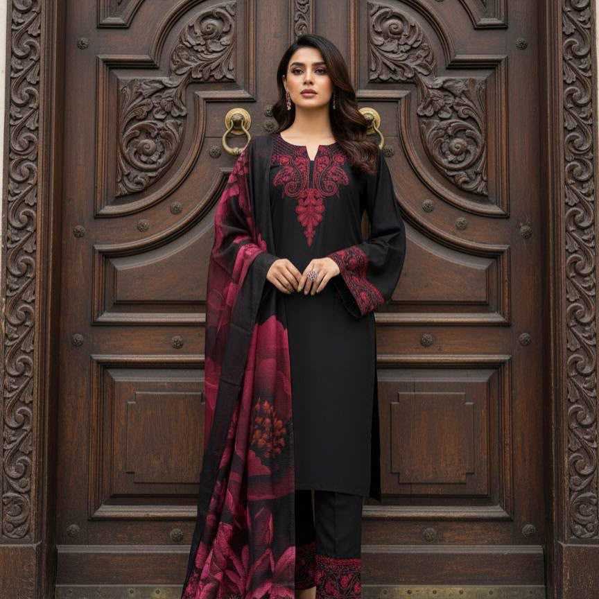 YNF Wholesale Heavy Roman Silk Embroidery Suits  | Surat Manufacturer