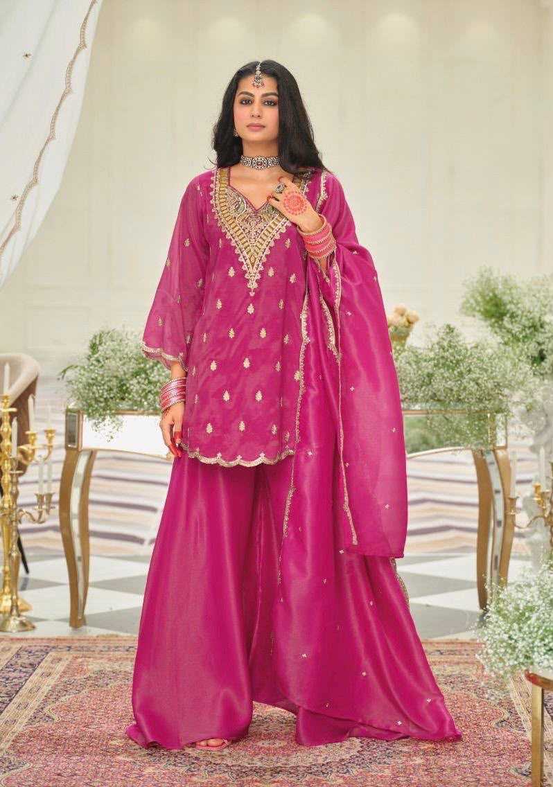 YNF Wholesale Heavy Silk Sharara Salwar Suits  | Surat Manufacturer
