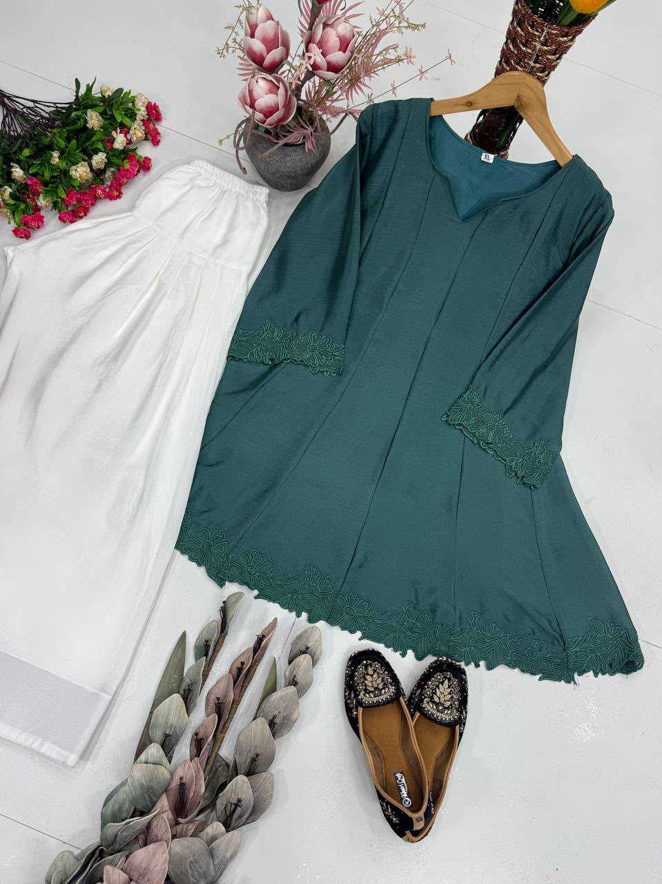 YNF Wholesale Chanderi Soft Designer Kurtis  | Surat Manufacturer