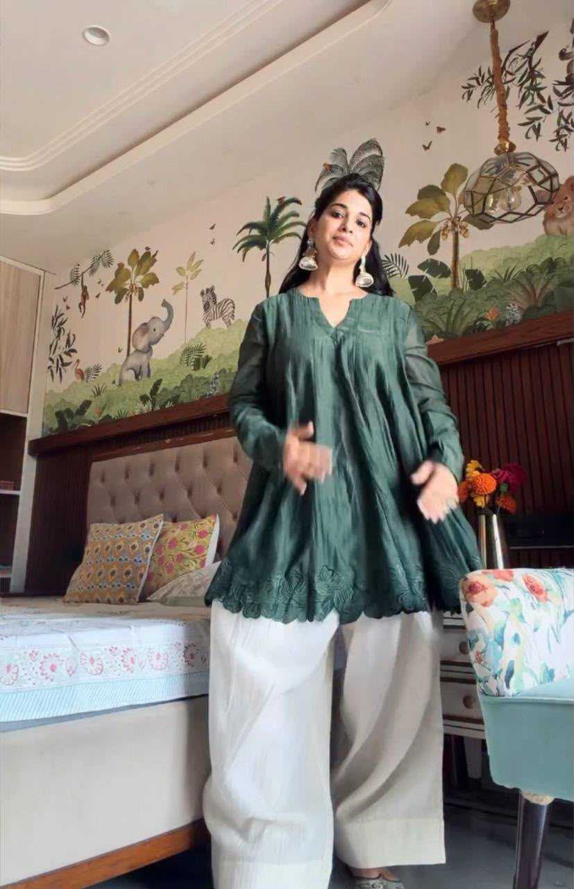 YNF Wholesale Chanderi Soft Designer Kurtis  | Surat Manufacturer