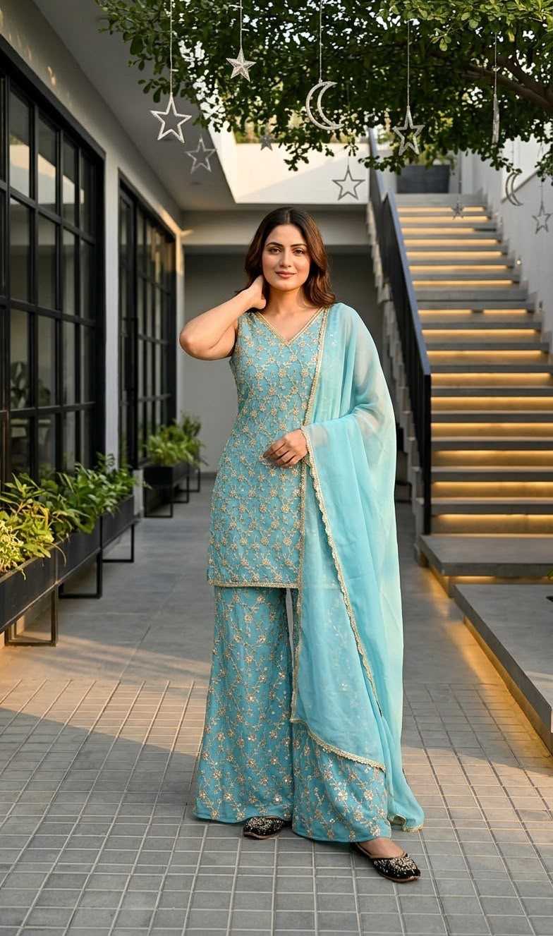 YNF Wholesale Georgette Embroidery Suits  | Surat Manufacturer