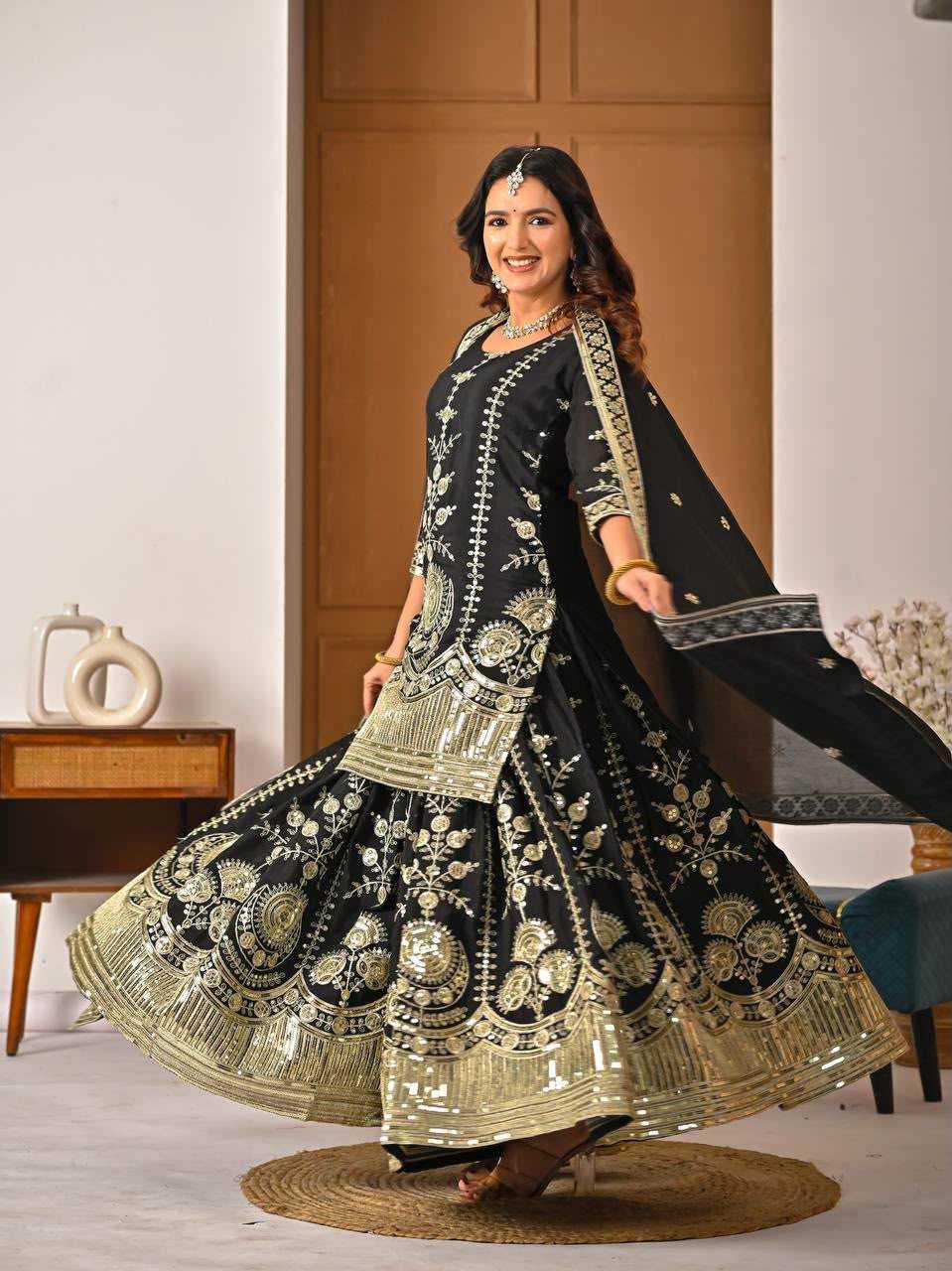 YNF Wholesale Vichitra Silk Sharara Salwar Suits  | Surat Manufacturer