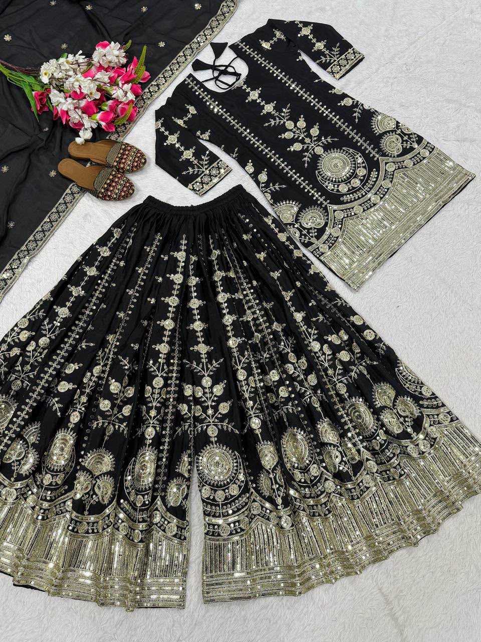 YNF Wholesale Vichitra Silk Sharara Salwar Suits  | Surat Manufacturer