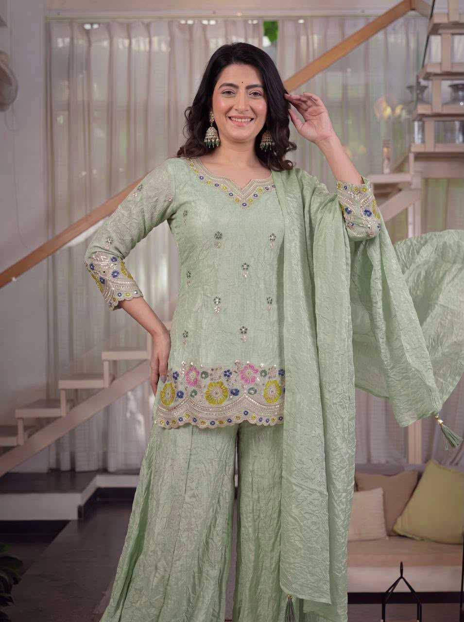 YNF Wholesale Crunchi Sharara Salwar Suits  | Surat Manufacturer