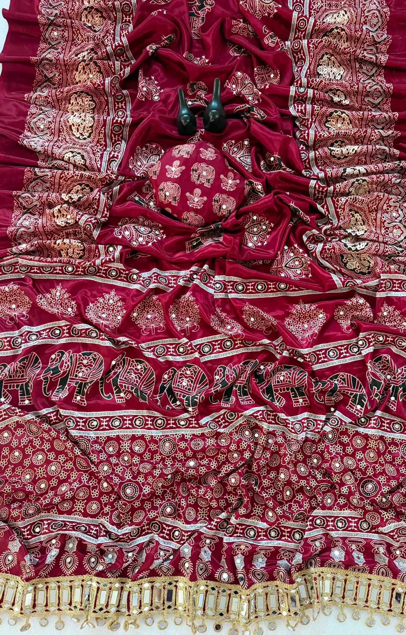 YNF Wholesale Satin Silk Printed Silk Saree  | Surat Manufacturer