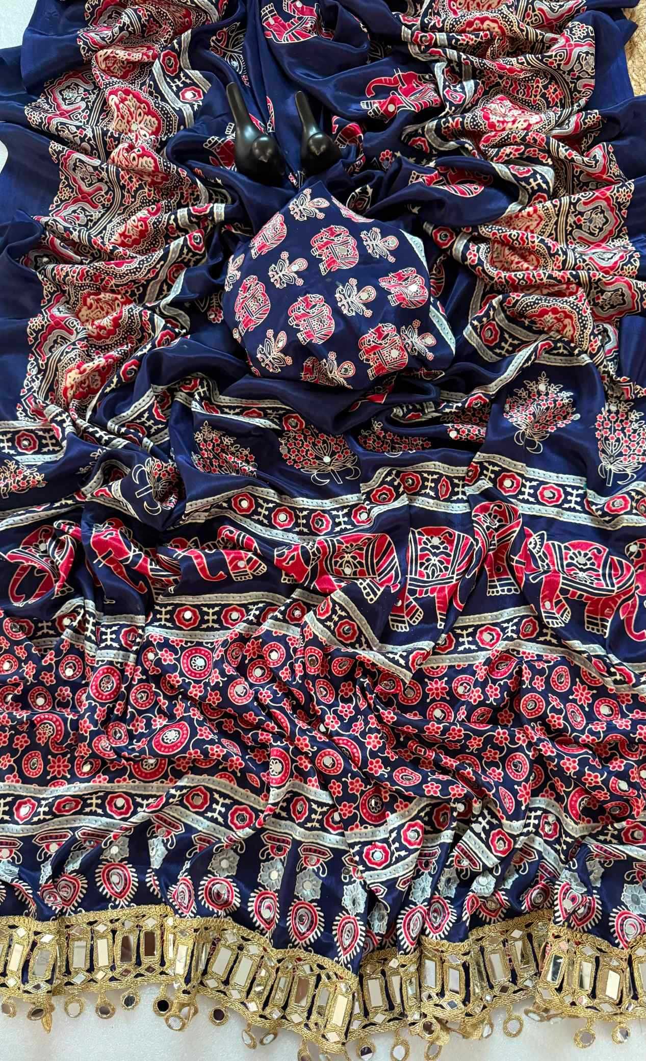 YNF Wholesale Satin Silk Printed Silk Saree  | Surat Manufacturer