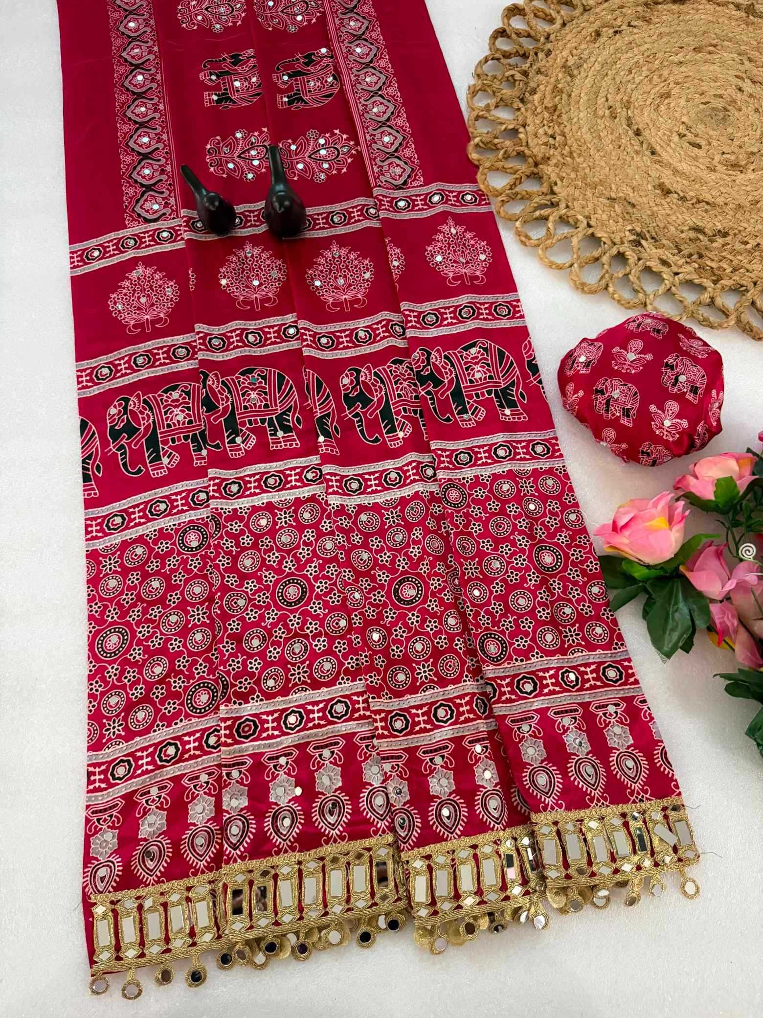 YNF Wholesale Satin Silk Printed Silk Saree  | Surat Manufacturer