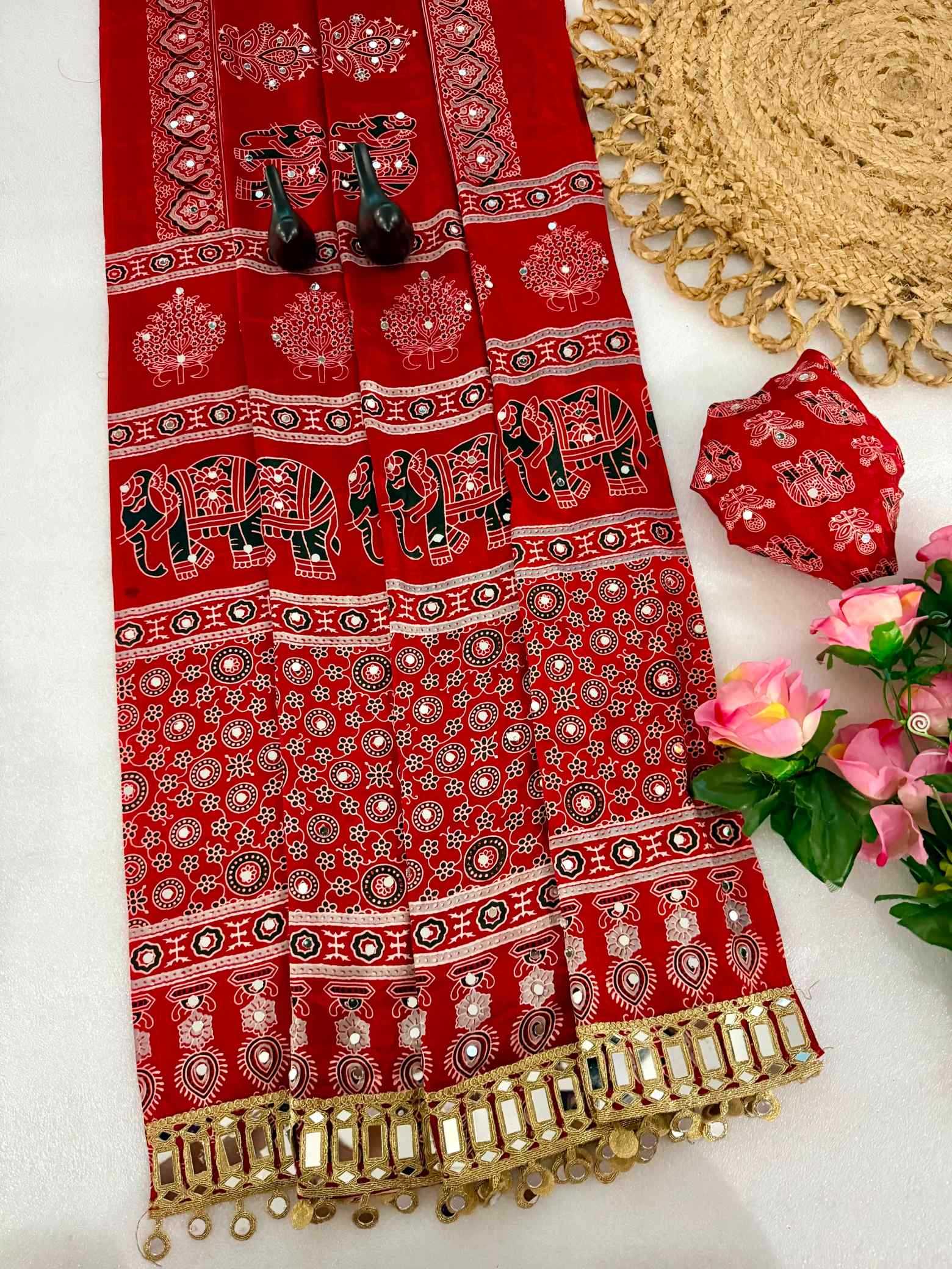 YNF Wholesale Satin Silk Printed Silk Saree  | Surat Manufacturer