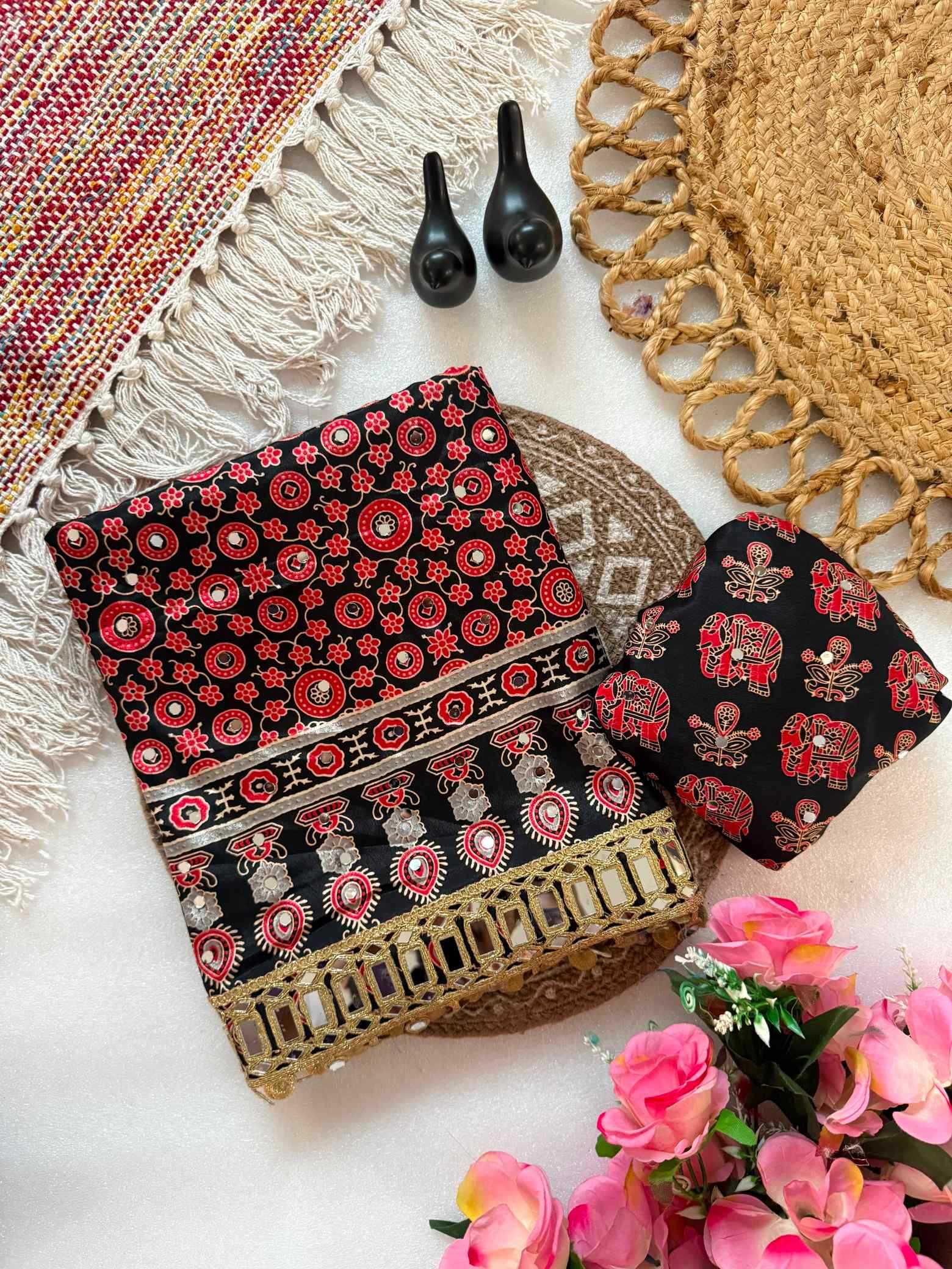 YNF Wholesale Satin Silk Printed Silk Saree  | Surat Manufacturer
