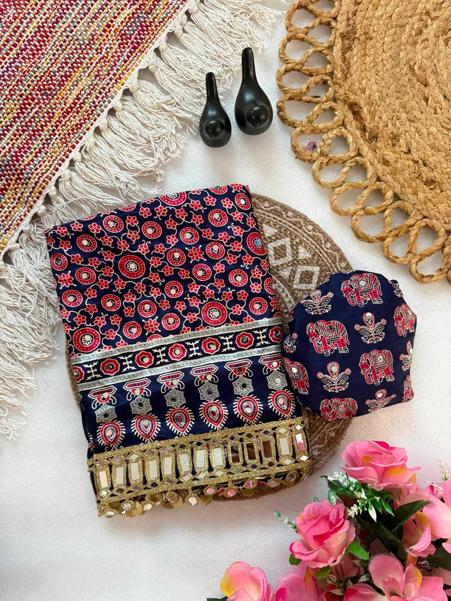 YNF Wholesale Satin Silk Printed Silk Saree  | Surat Manufacturer