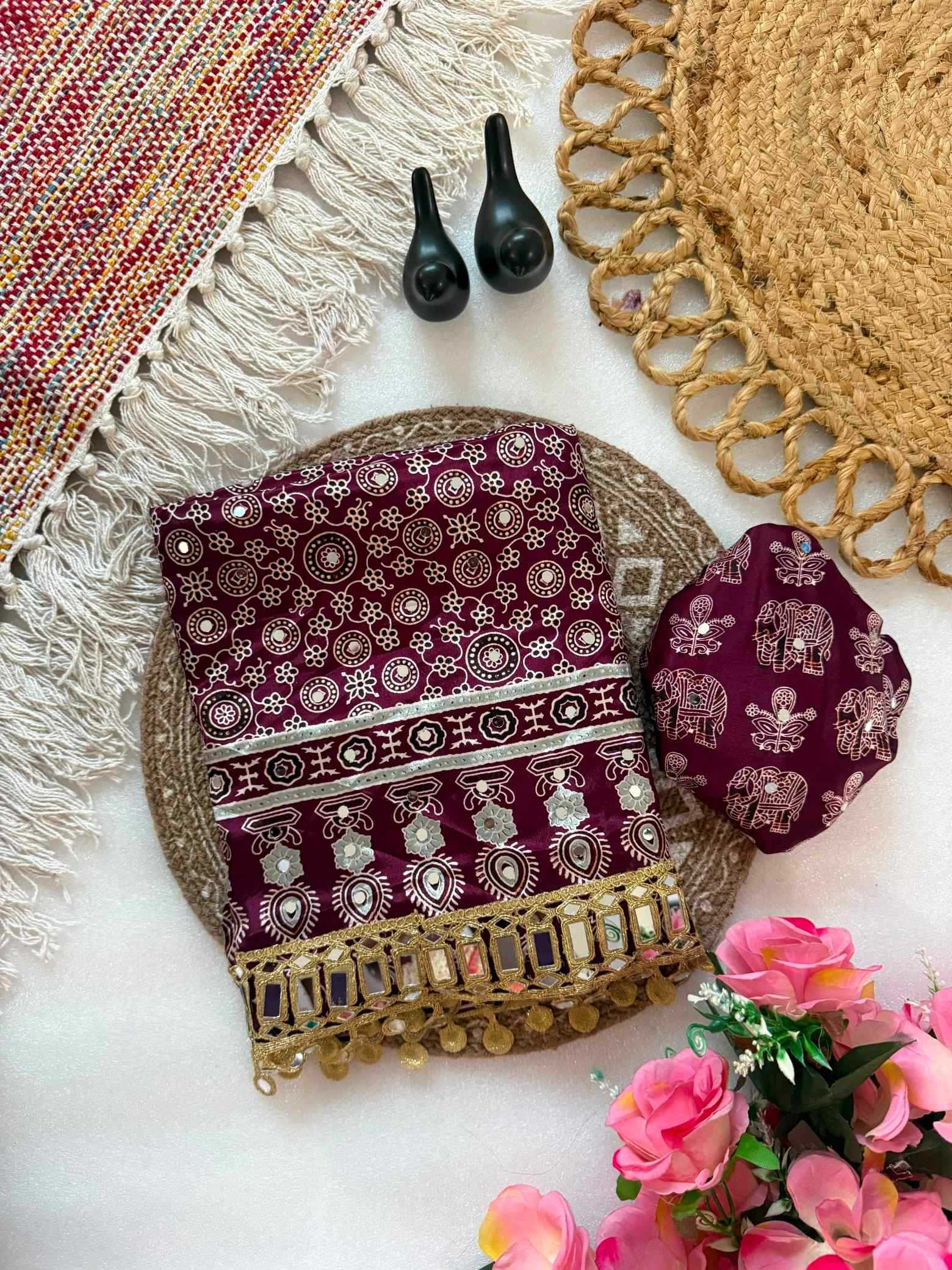 YNF Wholesale Satin Silk Printed Silk Saree  | Surat Manufacturer