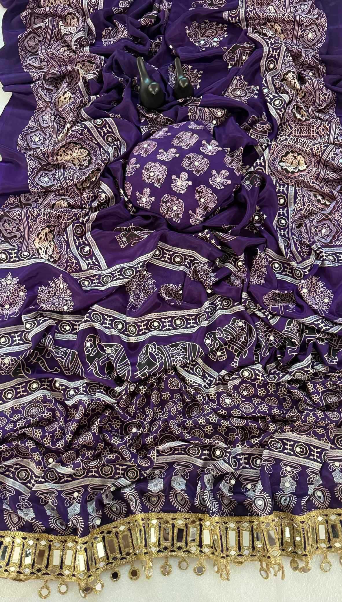 YNF Wholesale Satin Silk Printed Silk Saree  | Surat Manufacturer
