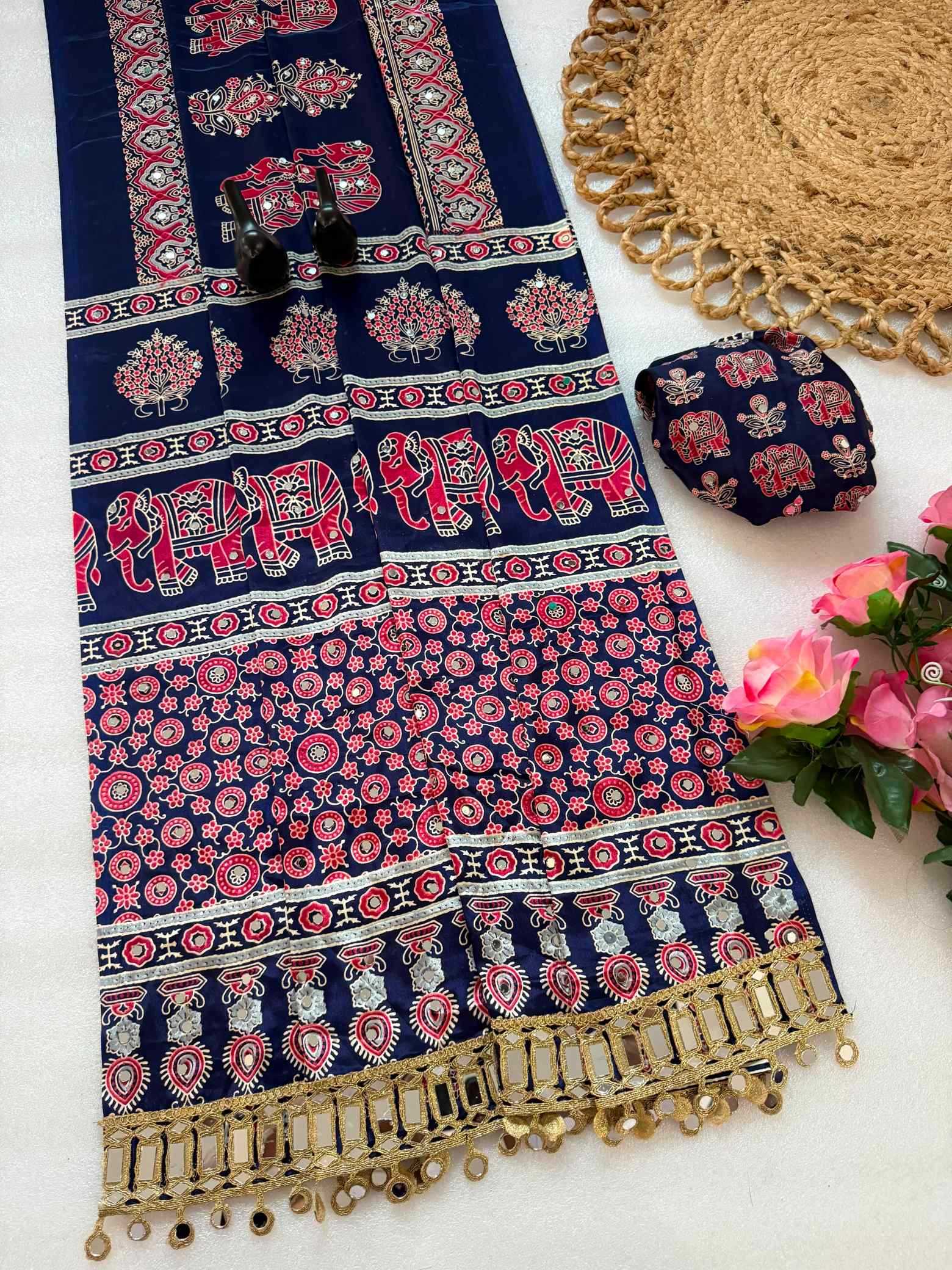 YNF Wholesale Satin Silk Printed Silk Saree  | Surat Manufacturer