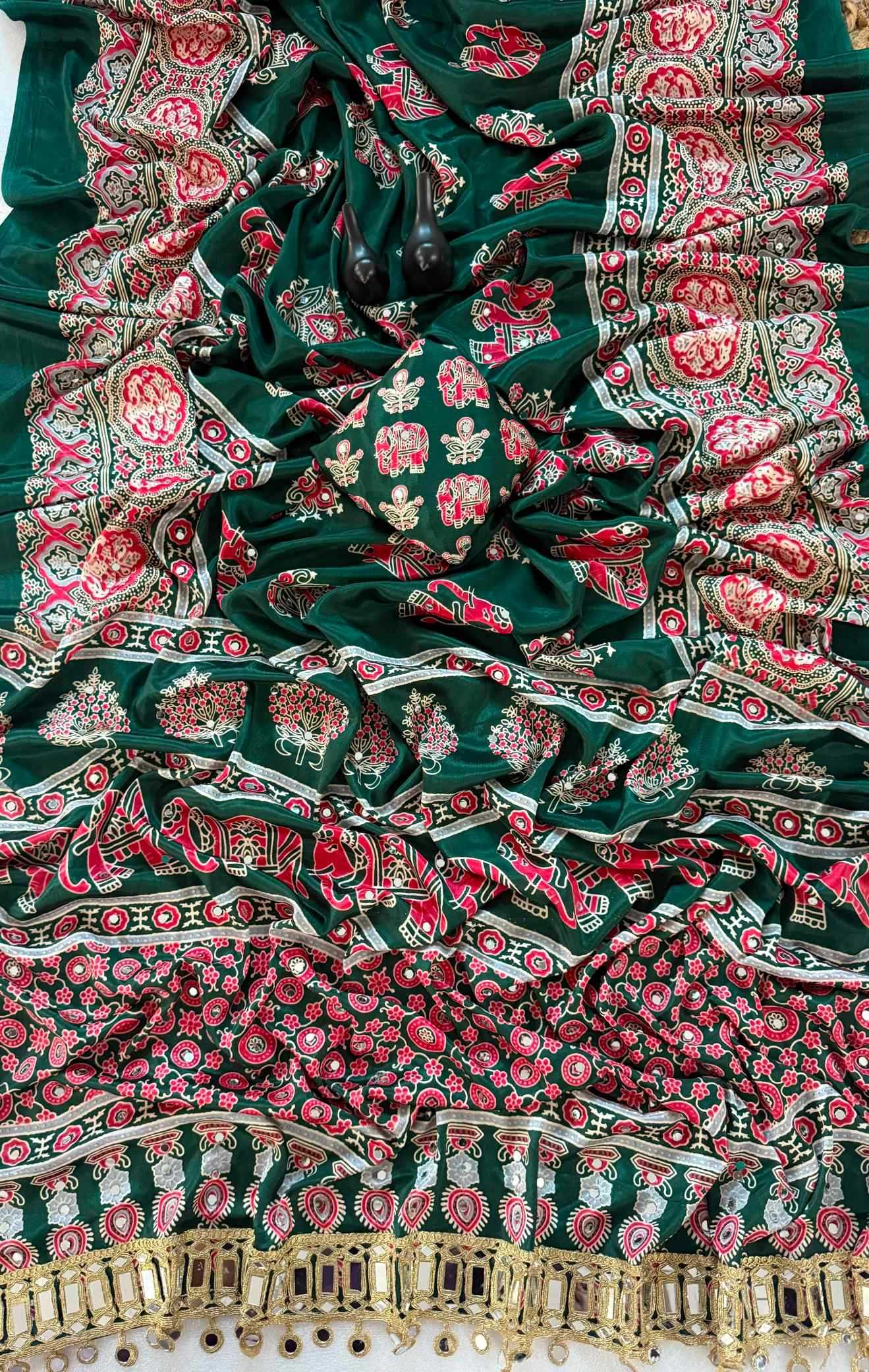 YNF Wholesale Satin Silk Printed Silk Saree  | Surat Manufacturer