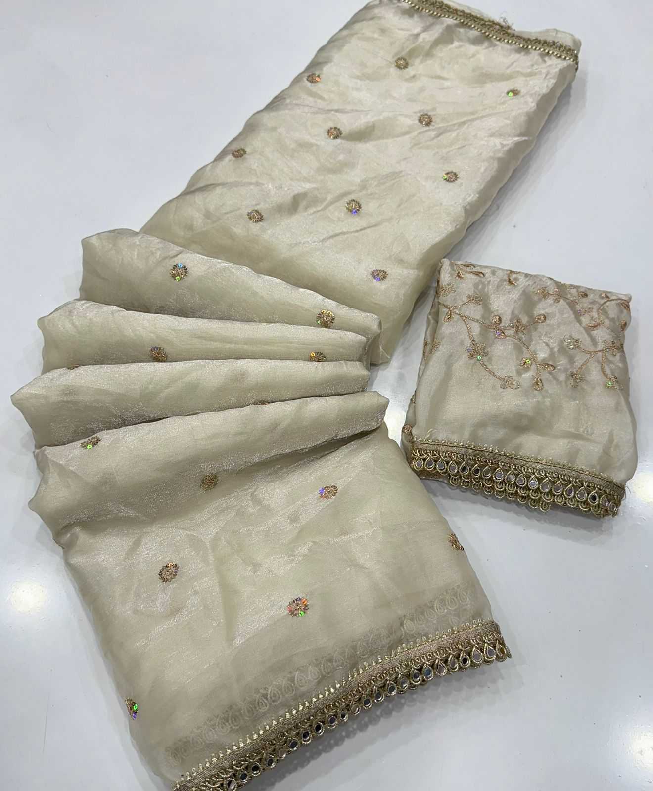 YNF Wholesale Satin Mirror Work Saree  | Surat Manufacturer