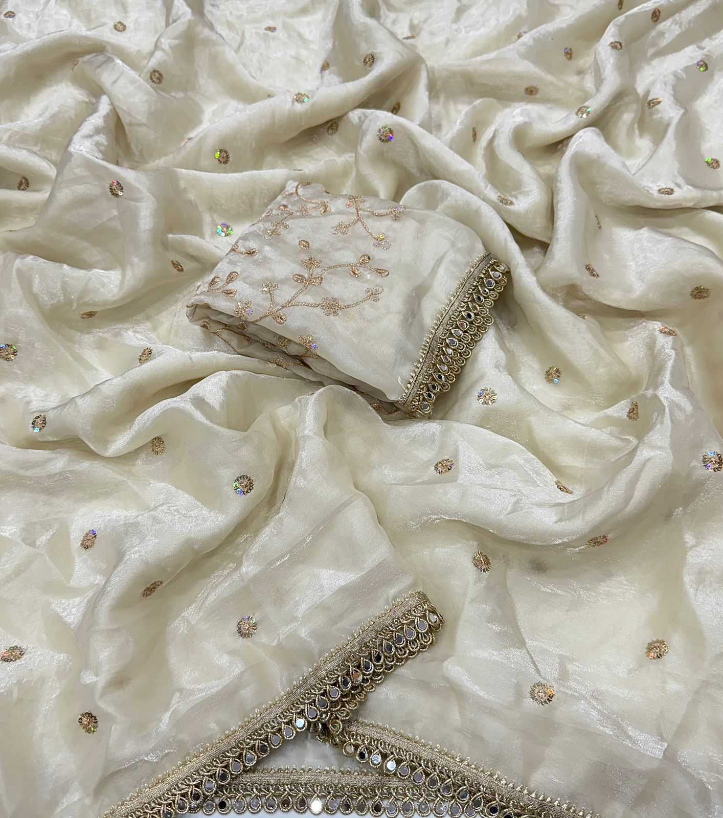 YNF Wholesale Satin Mirror Work Saree  | Surat Manufacturer