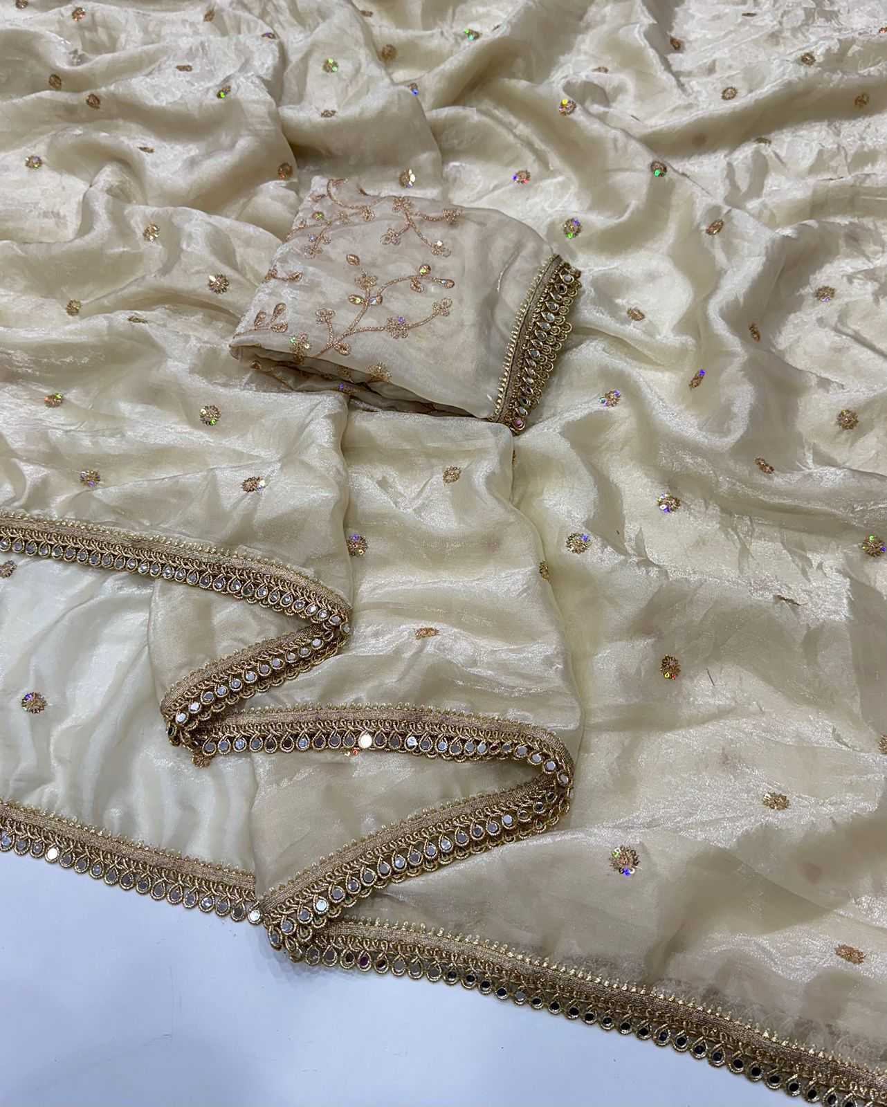 YNF Wholesale Satin Mirror Work Saree  | Surat Manufacturer