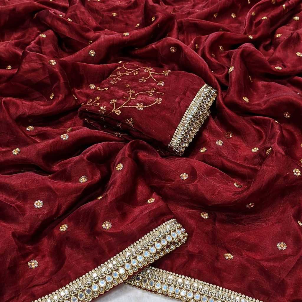 YNF Wholesale Satin Mirror Work Saree  | Surat Manufacturer
