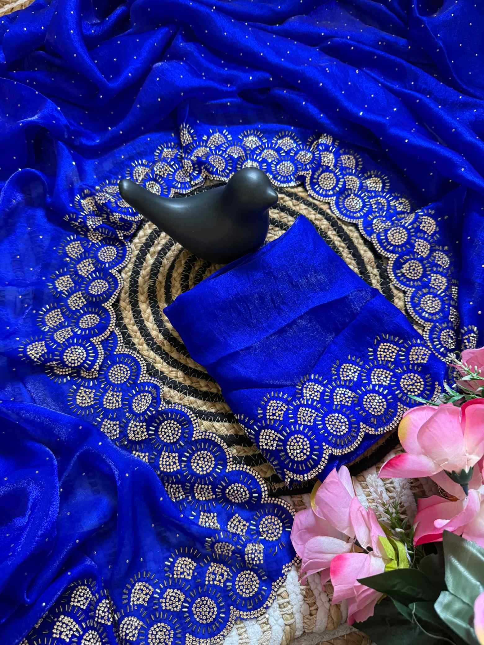 YNF Wholesale Space Silk Party Wear Silk Sarees  | Surat Manufacturer