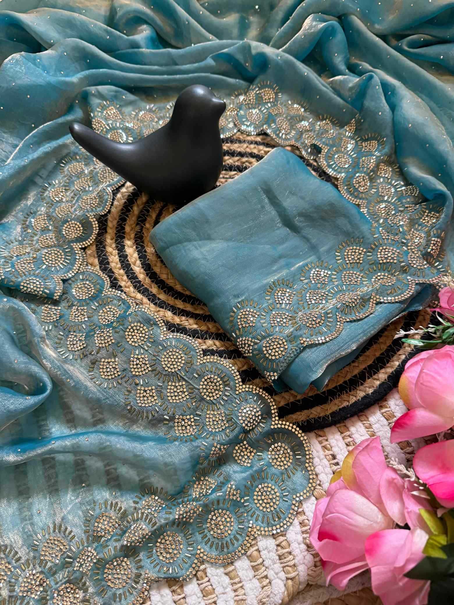 YNF Wholesale Space Silk Party Wear Silk Sarees  | Surat Manufacturer