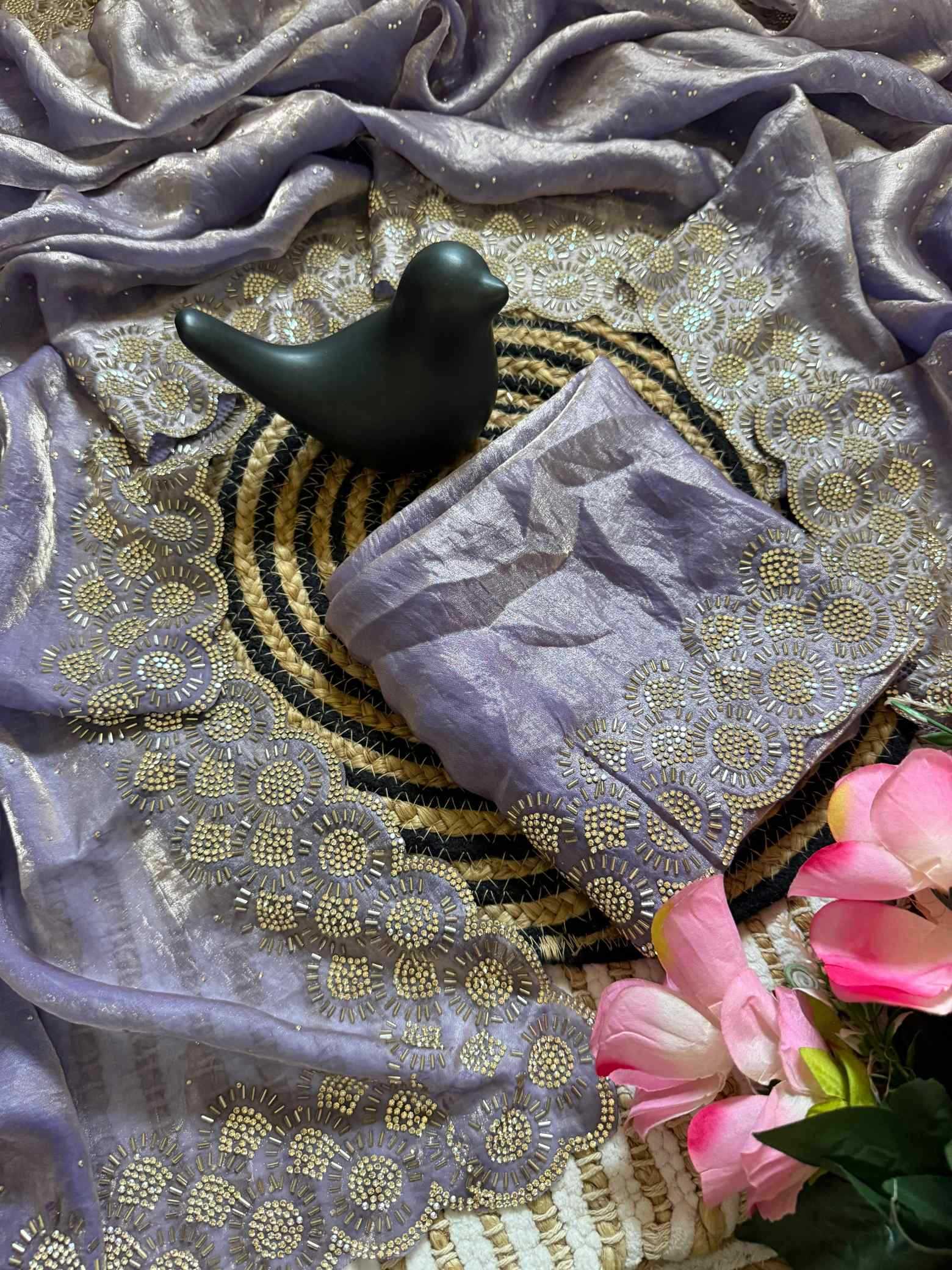 YNF Wholesale Space Silk Party Wear Silk Sarees  | Surat Manufacturer
