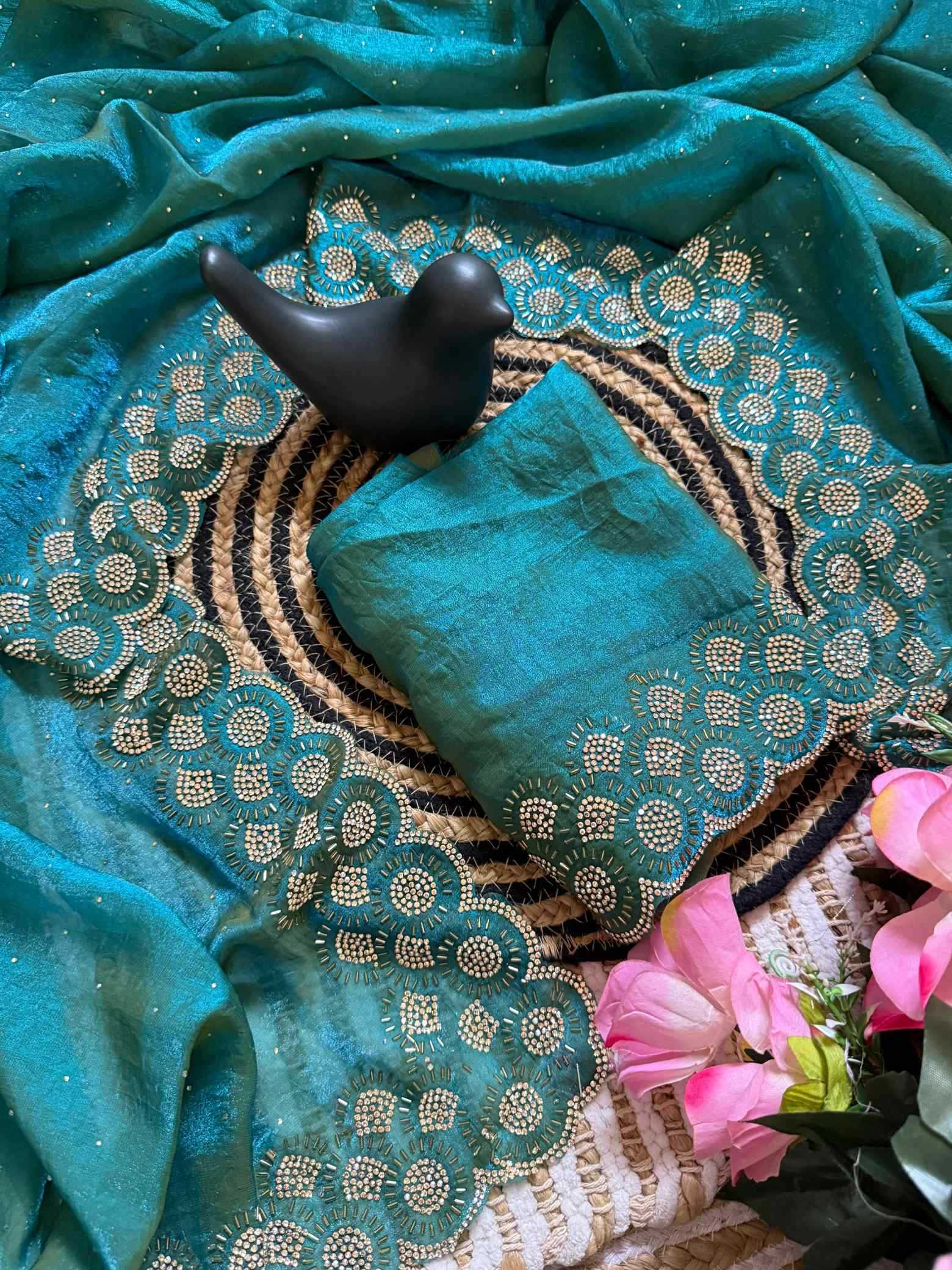 YNF Wholesale Space Silk Party Wear Silk Sarees  | Surat Manufacturer