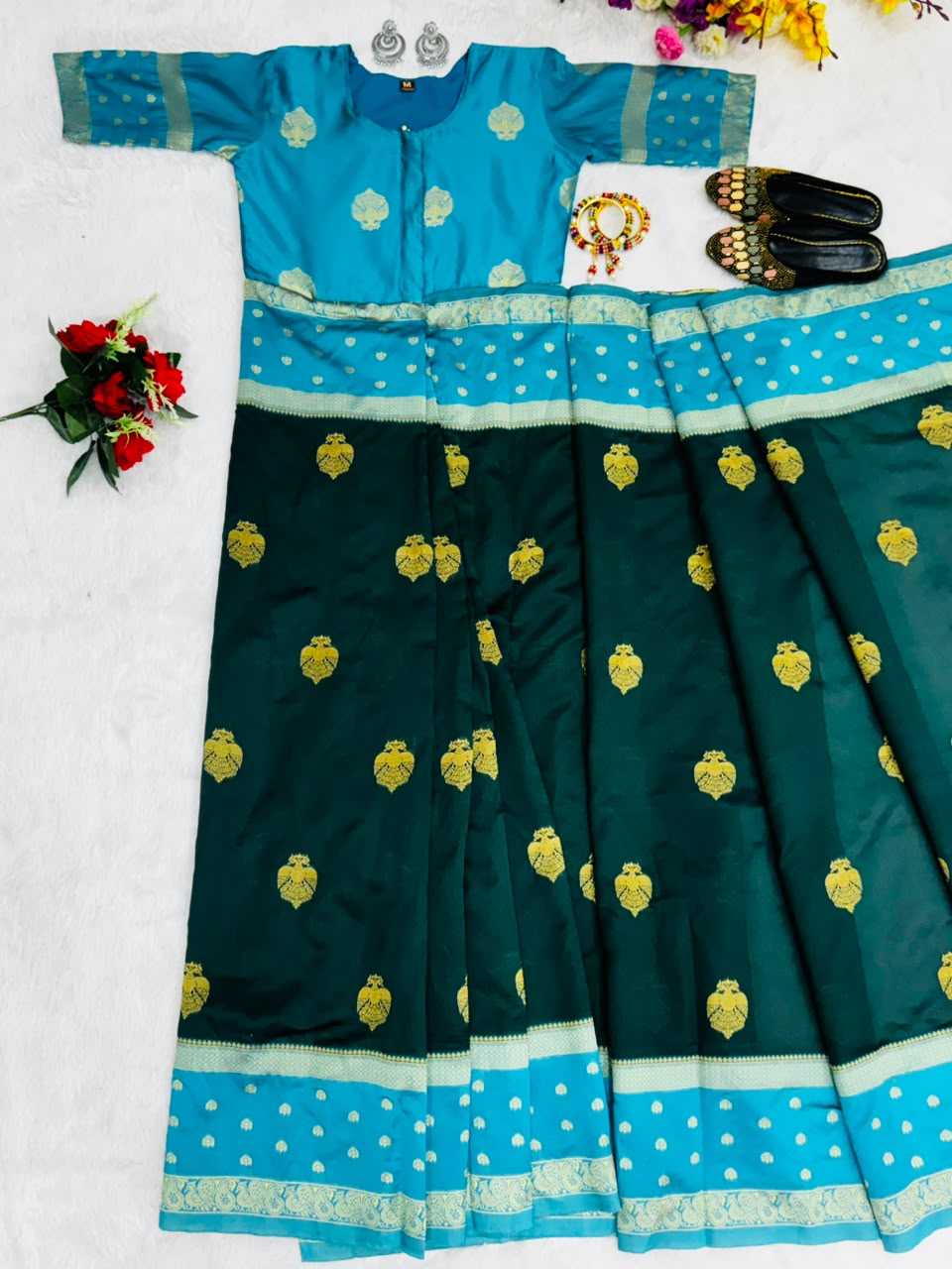 YNF Wholesale Mysore Silk Party Gowns  | Surat Manufacturer