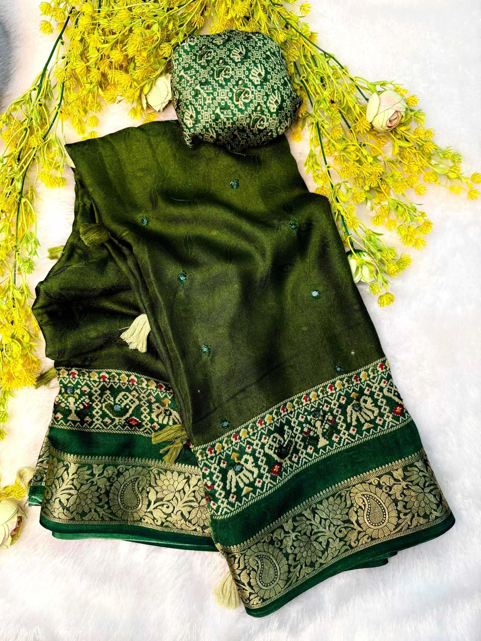 YNF Wholesale Crepe Silk Tussar Silk Sarees  | Surat Manufacturer
