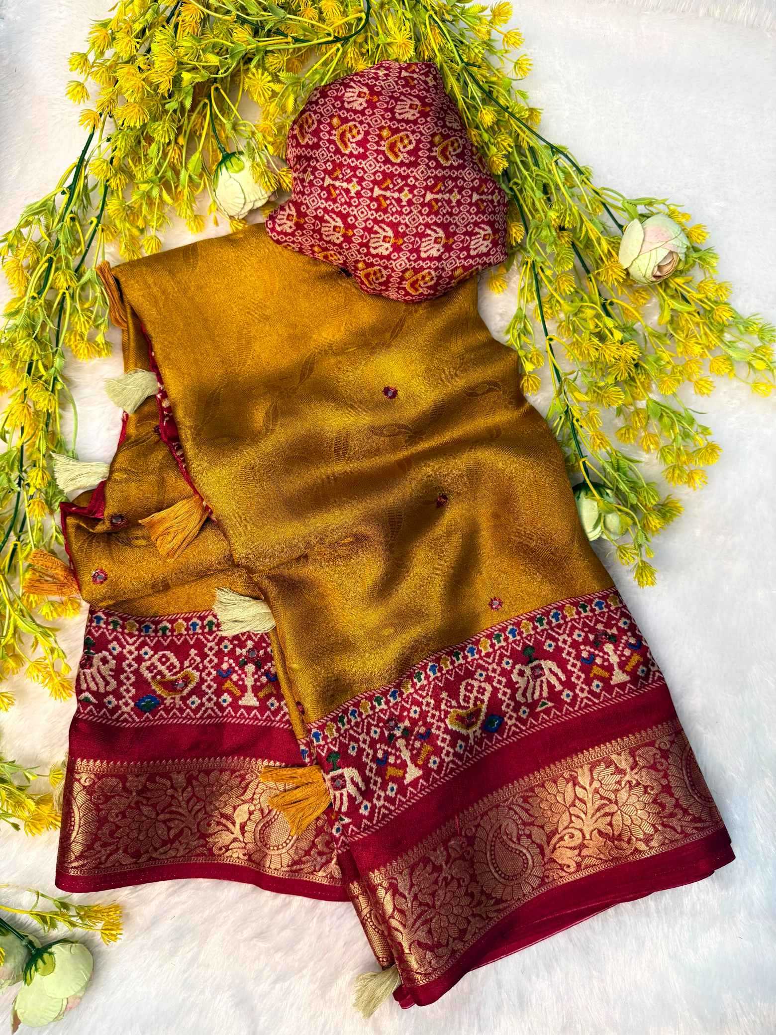 YNF Wholesale Crepe Silk Tussar Silk Sarees  | Surat Manufacturer
