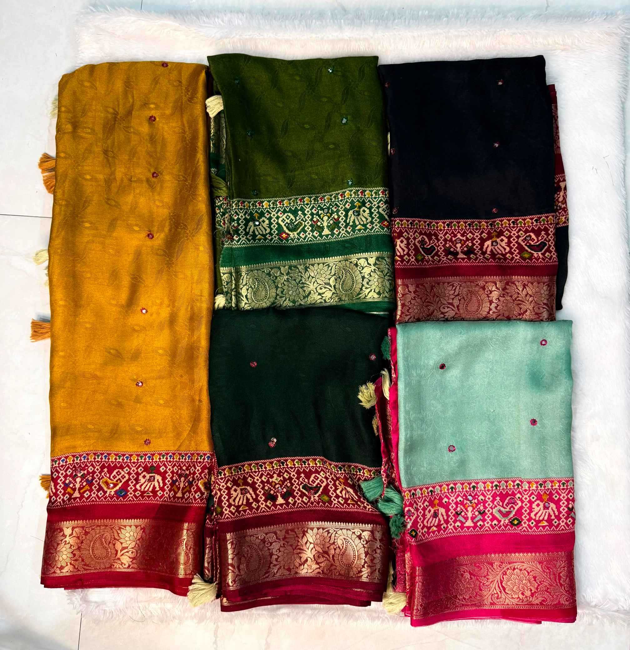 YNF Wholesale Crepe Silk Tussar Silk Sarees  | Surat Manufacturer