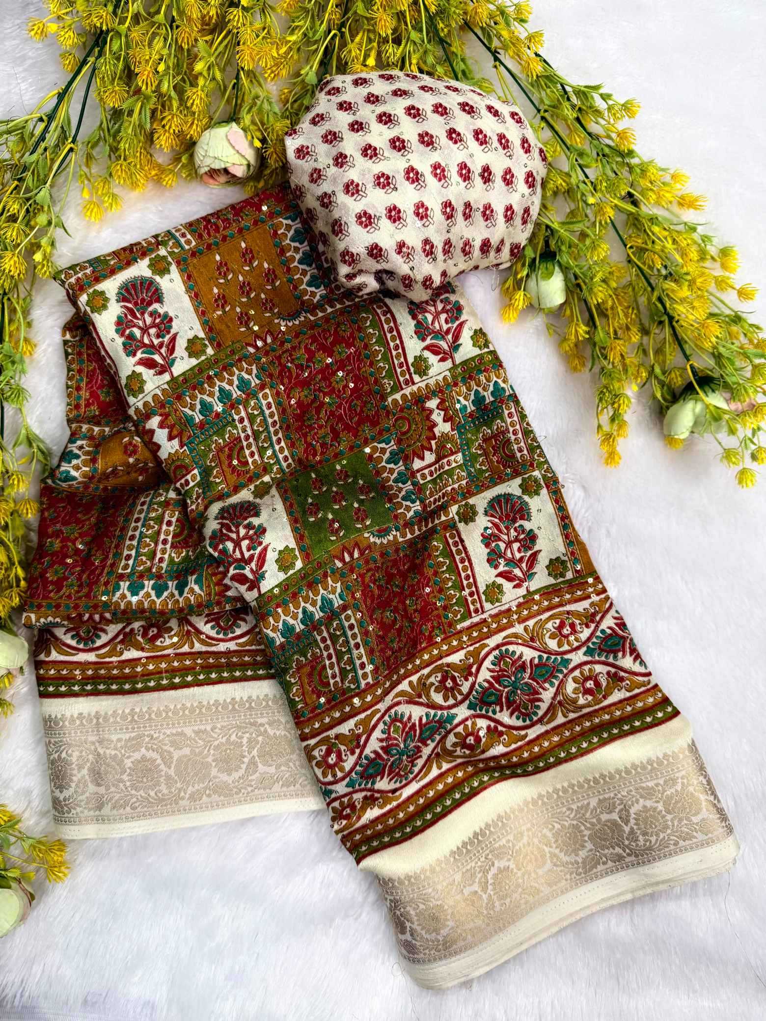 YNF Wholesale Pure Silk Printed Silk Saree  | Surat Manufacturer