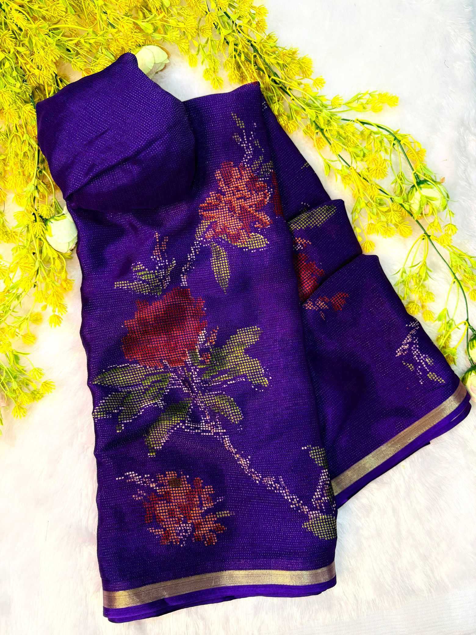 YNF Wholesale Chinon Silk Designer Silk Sarees  | Surat Manufacturer