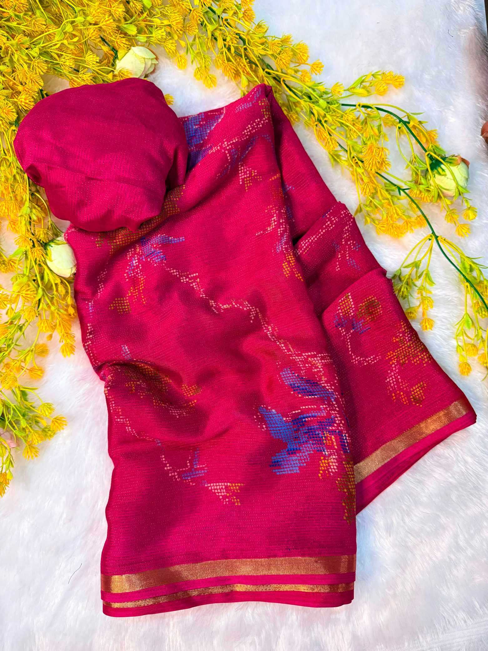 YNF Wholesale Chinon Silk Designer Silk Sarees  | Surat Manufacturer