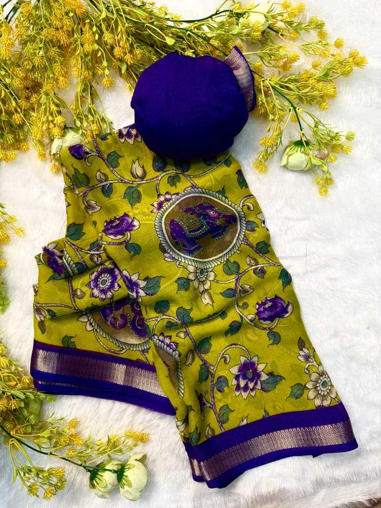 YNF Wholesale Dull Moss Designer Sarees  | Surat Manufacturer