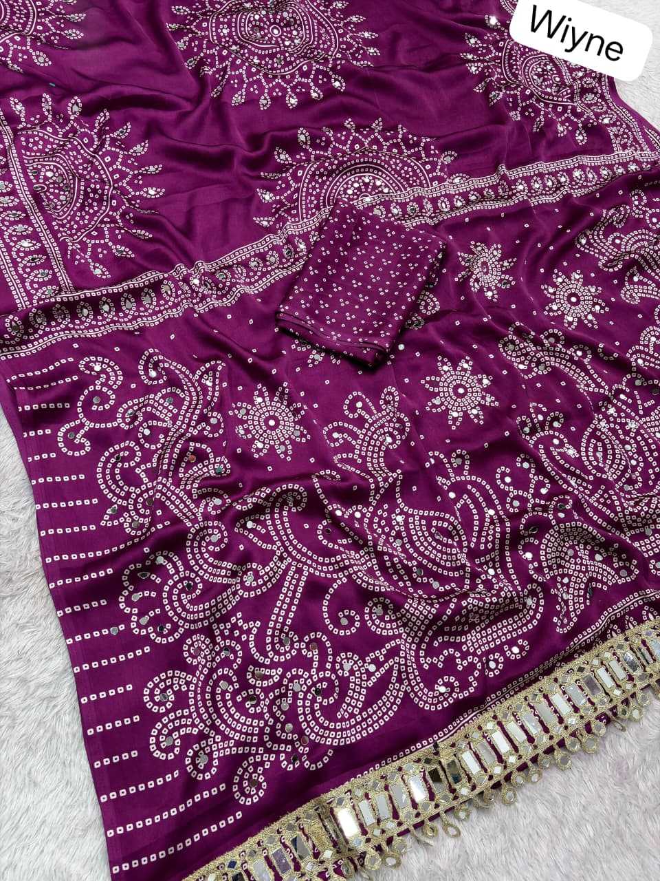 YNF Wholesale Satin Silk Printed Silk Saree  | Surat Manufacturer