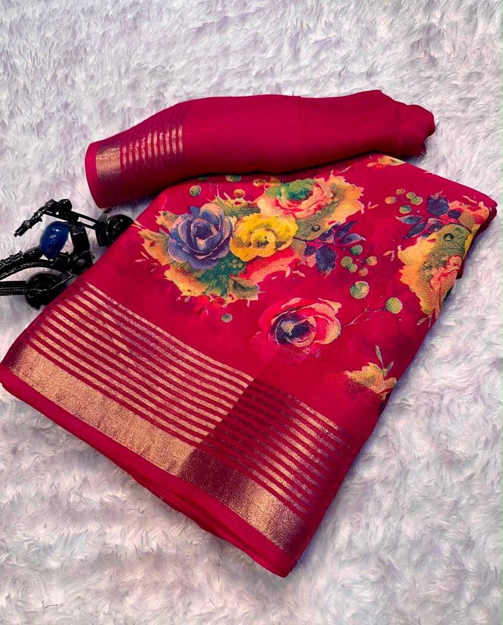 YNF Wholesale Georgette Designer Sarees  | Surat Manufacturer