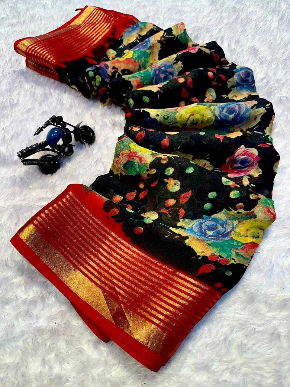 YNF Wholesale Georgette Designer Sarees  | Surat Manufacturer